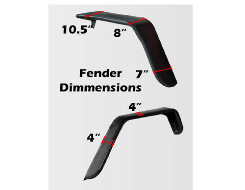 Picture of DV8 Offroad DVE Fenders - FENDB-02