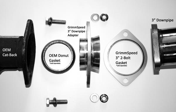 Picture of GrimmSpeed GRM Exhaust Adapters - GRM077044