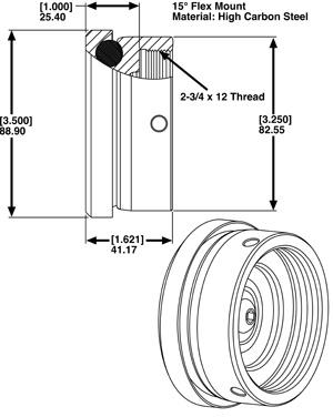 Picture of SPC Performance SPC End Mount Adapter assembly Bump Stops - 25501