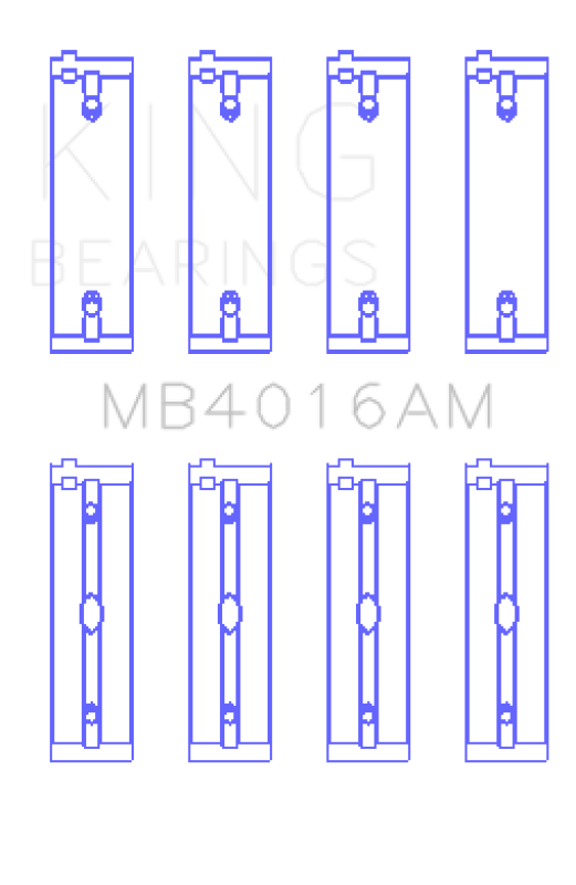 Picture of King Engine Bearings KING Main Bearings - MB4016AM0.5