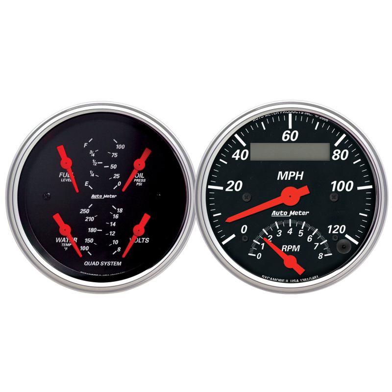 Picture of AutoMeter AM Designer Black Gauges - 1409