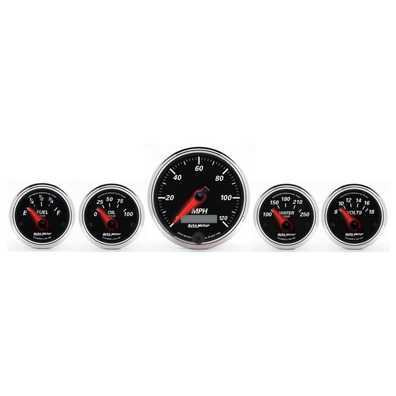 Picture of AutoMeter AM Designer Black Gauges II - 1201