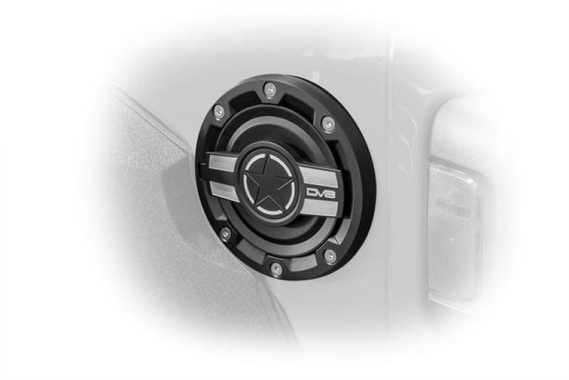 Picture of DV8 Offroad DVE Fuel Doors Fuel Caps - D-JL-190004-MIL