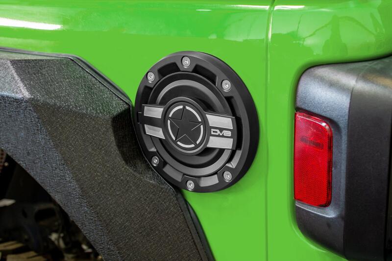 Picture of DV8 Offroad DVE Fuel Doors Fuel Caps - D-JL-190004-MIL