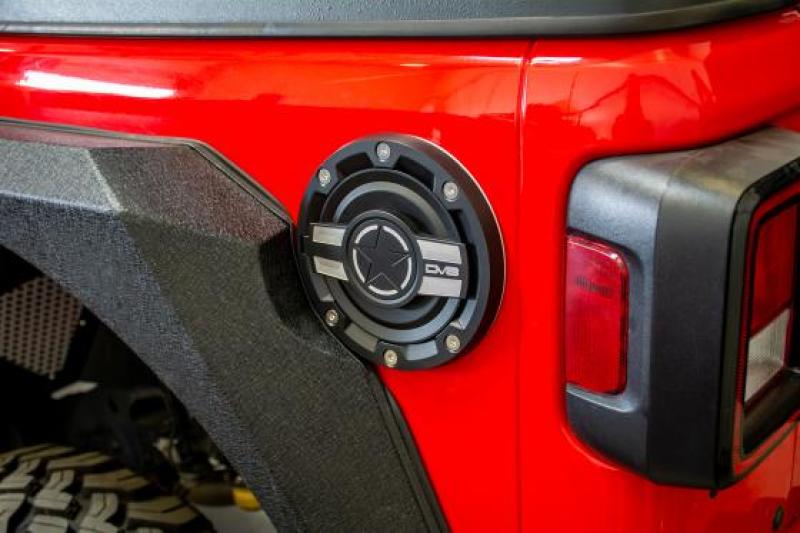 Picture of DV8 Offroad DVE Fuel Doors Fuel Caps - D-JL-190004-MIL