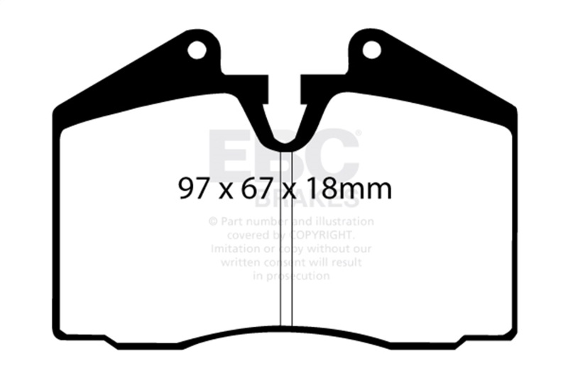 Picture of EBC Yellowstuff Brake Pad Sets - DP4612R
