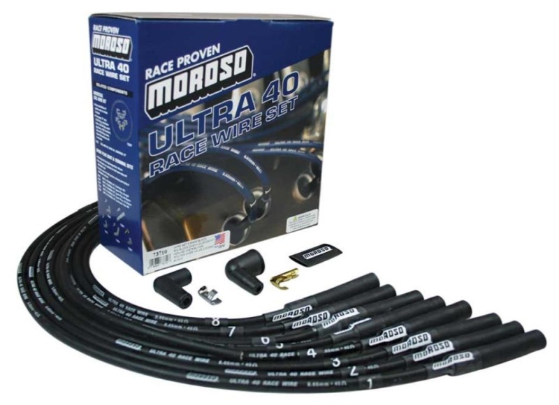 Picture of Moroso MOR Ignition-Wire Set Spark Plug Wire Sets - 73710