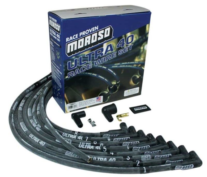 Picture of Moroso MOR Ignition-Wire Set Spark Plug Wire Sets - 73817