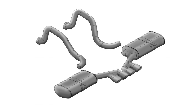 Picture of CORSA Performance COR Axle-Back Sport - 14139