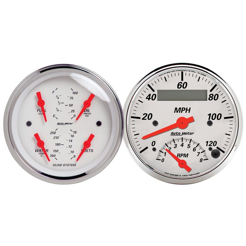 Picture of AutoMeter AM Arctic White Gauges - 1309