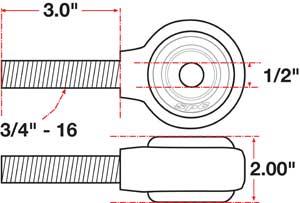 Picture of SPC Performance SPC XAXIS Rod End Ball Joint - 15747