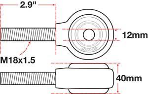 Picture of SPC Performance SPC XAXIS Rod End Ball Joint - 15755