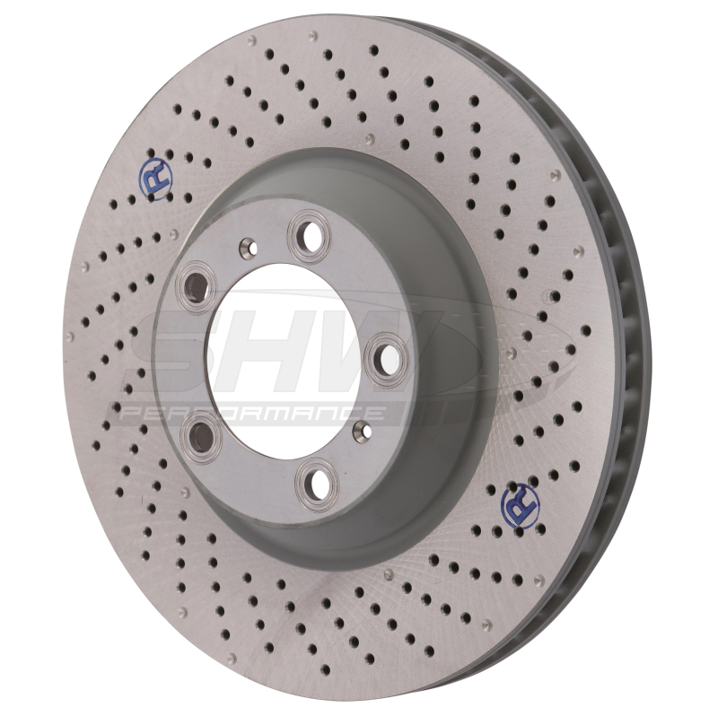 Picture of SHW Performance SHW Drilled-Dimpled MB Rotors Brake Rotors - PFR31005