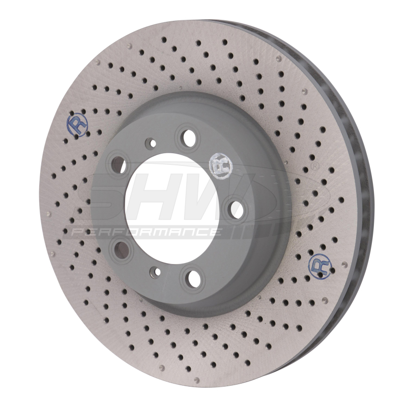 Picture of SHW Performance SHW Drilled-Dimpled MB Rotors Brake Rotors - PFR31022