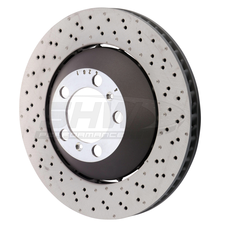 Picture of SHW Performance SHW Drilled-Dimpled LW Rotors Brake Rotors - PFR41487