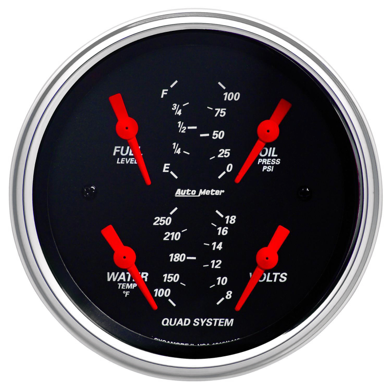 Picture of AutoMeter AM Designer Black Gauges - 1412