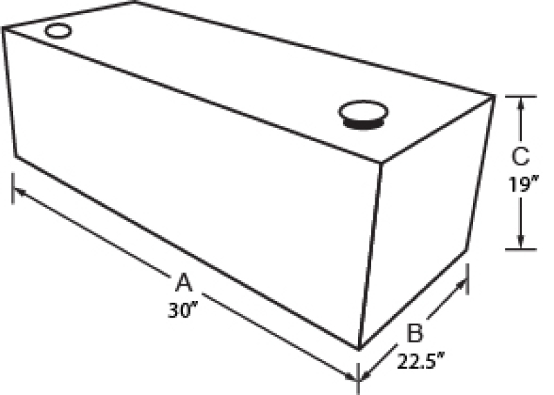 Picture of Tradesman TRA Rectangular Liquid Storage Tank-Alum Truck Boxes & Storage - 3155