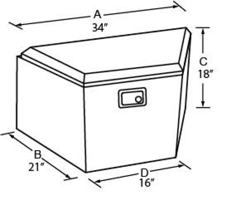 Picture of Tradesman TRA Trailer Tongue Box-Alum Truck Boxes & Storage - 6120