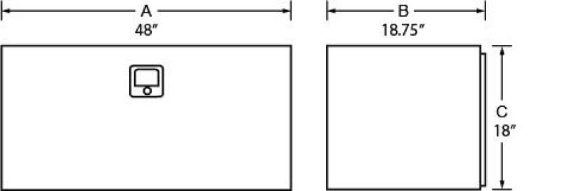 Picture of Tradesman TRA Underbody Box-Steel Truck Boxes & Storage - 76248