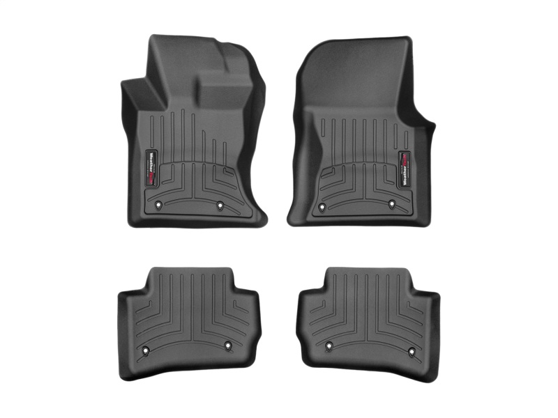 Picture of WeatherTech WT FloorLiner-Front-Blk Floor Mats - 44963-1-2