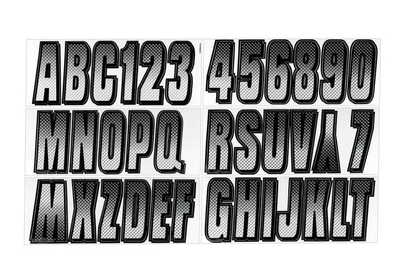 Picture of Hardline HRL Registration Letters Stickers/Decals/Banners - WHBKG300