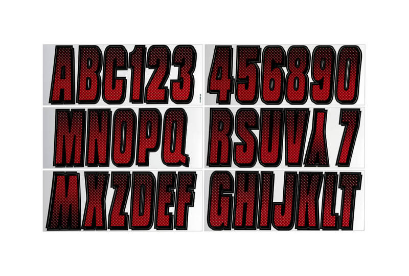 Picture of Hardline HRL Registration Letters Stickers/Decals/Banners - REBKG300