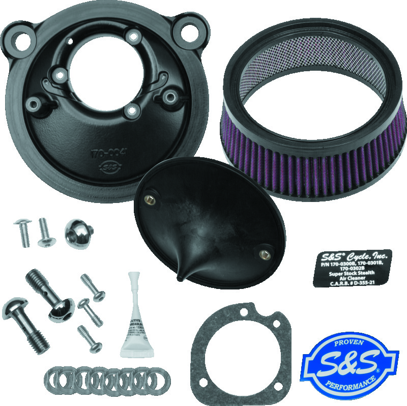 Picture of S&S Cycle SSC Air Cleaner Kits Air Intake Components - 170-0302E