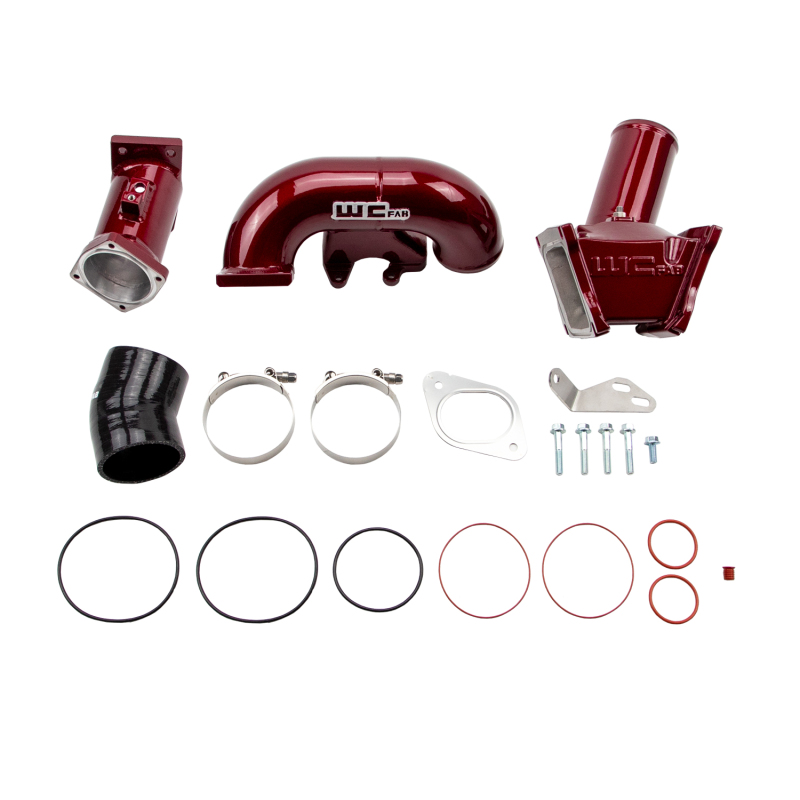 Picture of Wehrli WCF Y-Bridge Kit Intake Elbows - WCF100164-RED