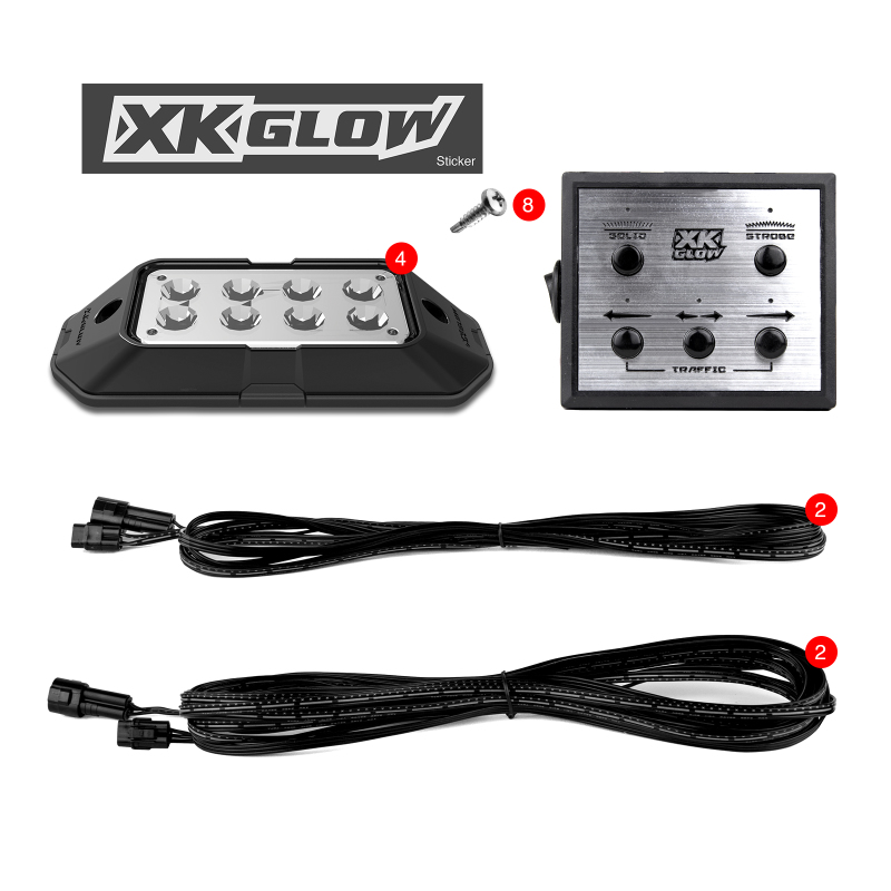 Picture of XKGLOW XKG Strobe Lights Light Bars & Cubes - XK052001-4R