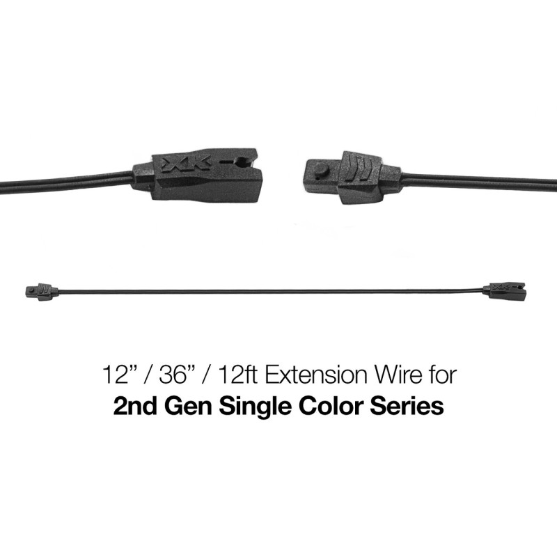 Picture of XKGLOW XKG Extension Wire Wiring Connectors - XK-2P-WIRE-12FT