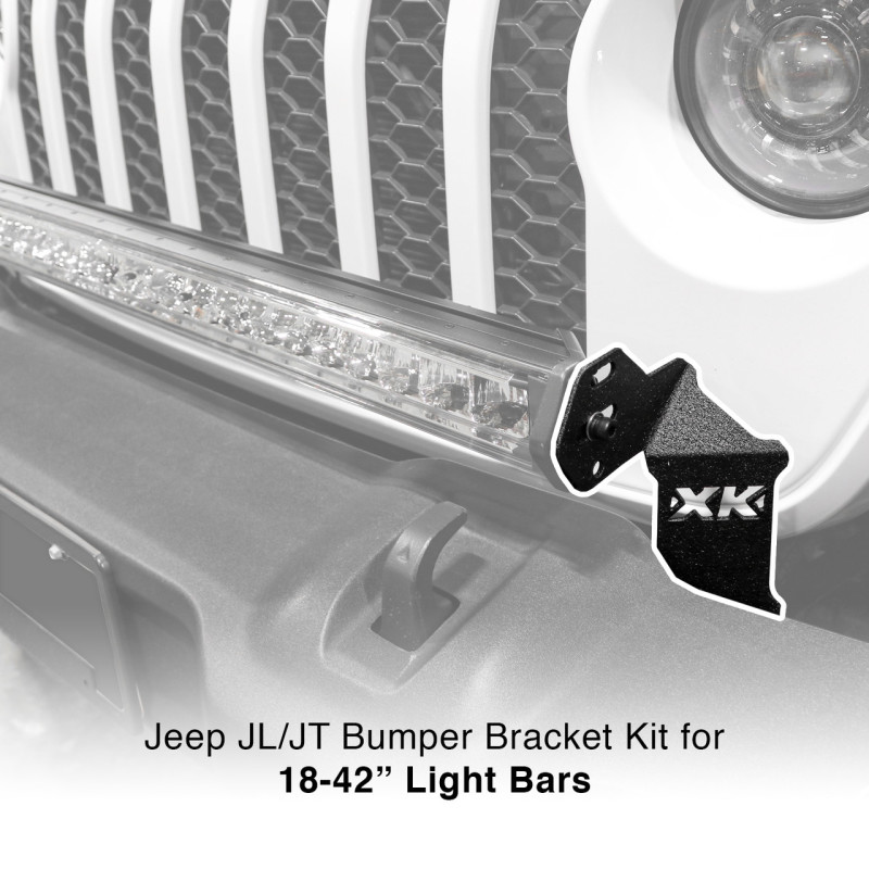 Picture of XKGLOW XKG Mounting Brackets Front - XK-BRC-JL-FB