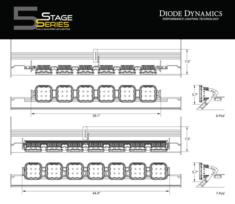 Picture of Diode Dynamics DIO Roof Rack Mounting Kit Light Mounts - DD7828