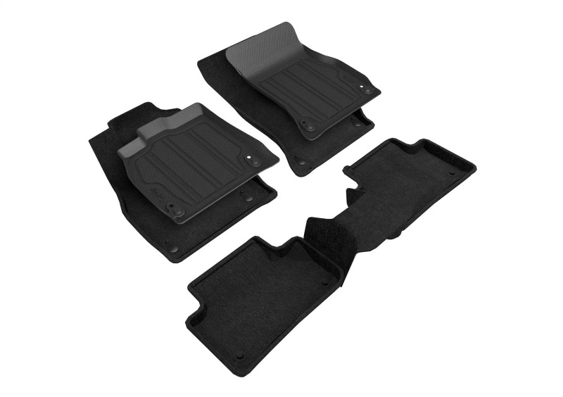 Picture of 3D MAXpider ACE Elegant-Combo-Black Floor Mats - SLAD04704709