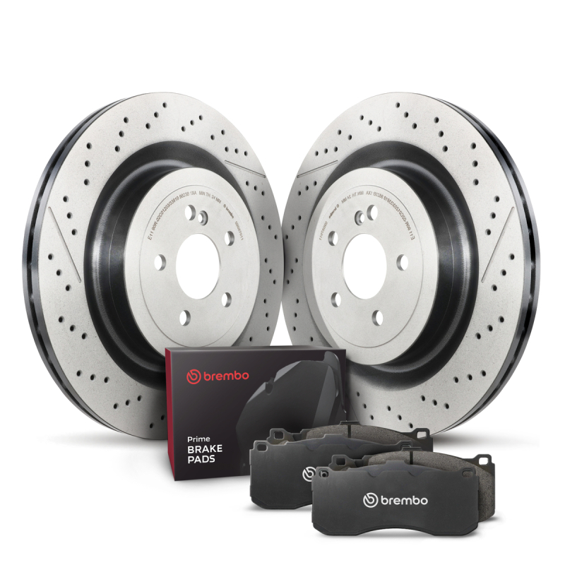 Picture of Brembo OE BRE UV Coated OE Equiv Rotors Front Brake Rotors - KT04535