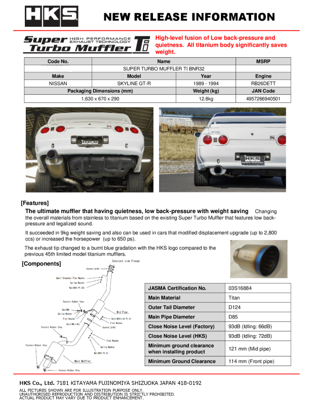 Picture of HKS Exhaust-Super Turbo Catback - 31030-AN002