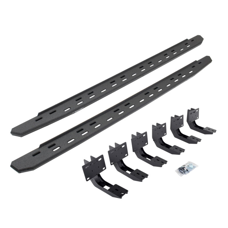 Picture of Go Rhino 19-25 RAM 1500 RB30 Slim Running Board Kit w/ Brackets