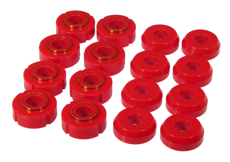 Picture of PRO Body/Subframe Bush - Red - Prothane 66-77 Ford Bronco Body Mount - Red pro6-101