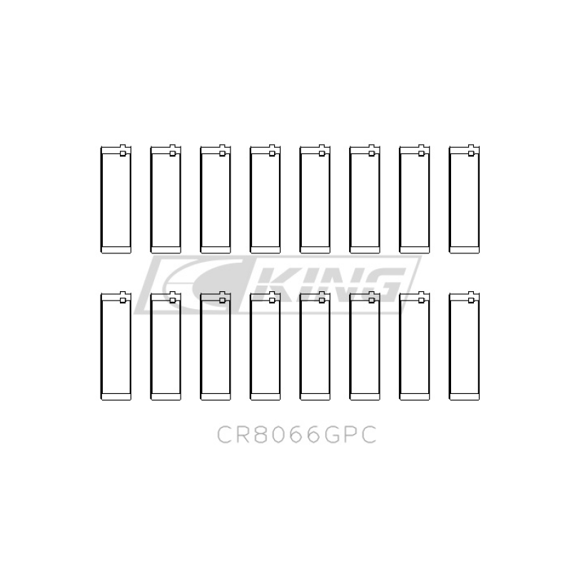 Picture of King Engine Bearings KING Connecting Rod Bearings - CR8066GPC
