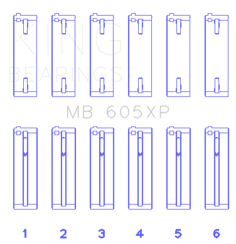 Picture of King Engine Bearings KING Main Bearings - MB605XP
