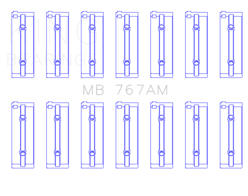 Picture of King Engine Bearings KING Main Bearings - MB767AM0.25