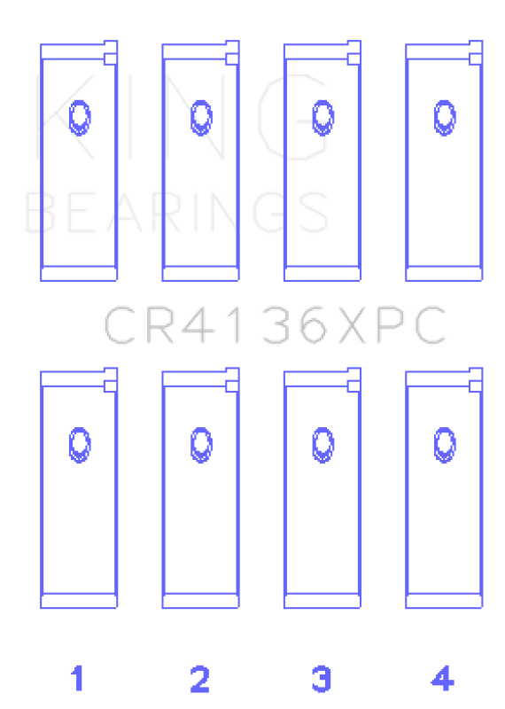 Picture of King Engine Bearings KING Performance Rod Bearings - CR4136XPCSTDX
