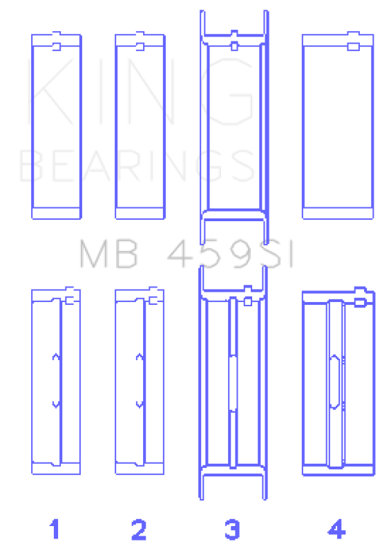 Picture of King Engine Bearings KING Main Bearings - MB459SI1.25