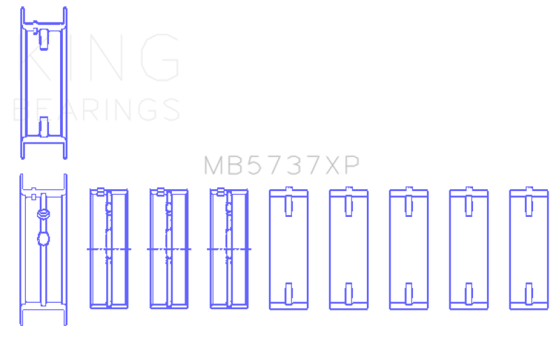 Picture of King Engine Bearings KING Main Bearings - MB5737XP010