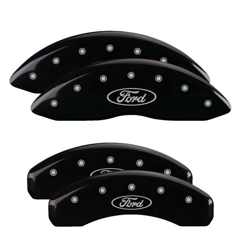 Picture of MGP Caliper Covers 4 Logo Front - 10219SFRDBK