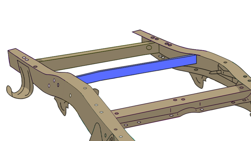 Picture of RBR Crossmembers - Rustbuster Spare Tire Crossmember Support rbrRB7362