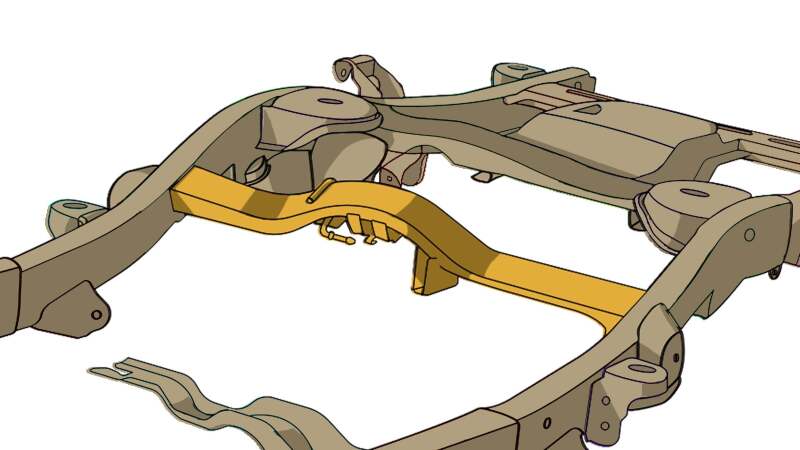 Picture of RBR Crossmembers - Rustbuster Fuel Tank Crossmember rbrRB7412
