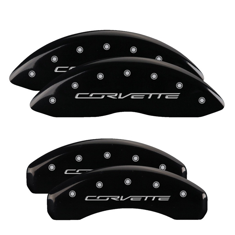 Picture of MGP Caliper Covers 4 Logo Front - 13009SCV7BK