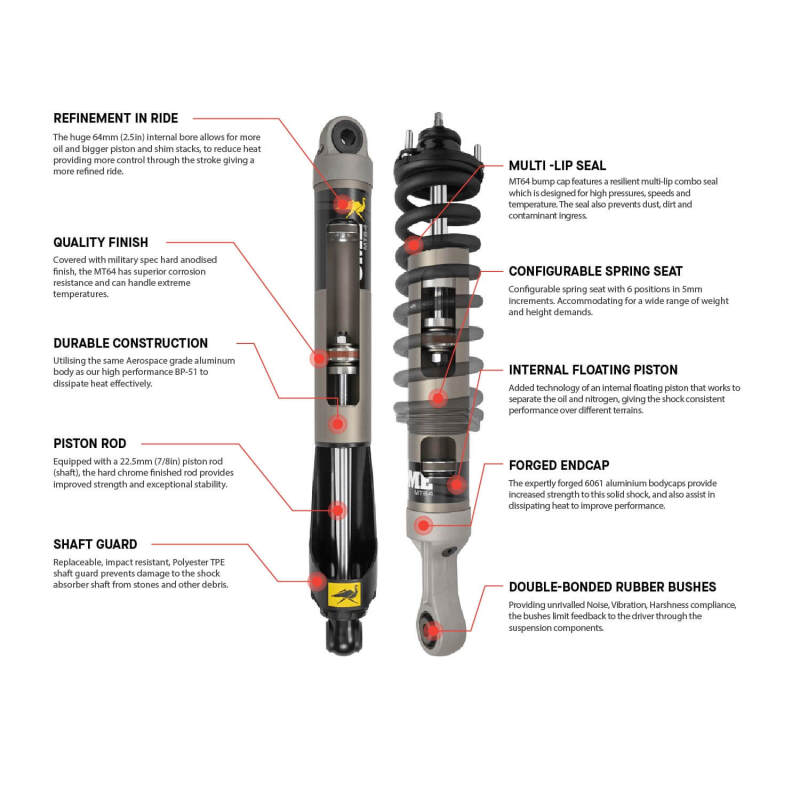 Picture of Old Man Emu ARB OME Gas Shocks Rear Shocks and Struts - MT64601009