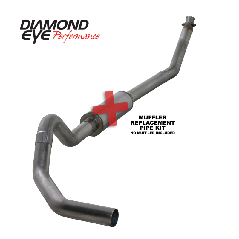 Picture of Diamond Eye Performance DEP Turbo Back Exhaust Kit SS - K4212S-RP