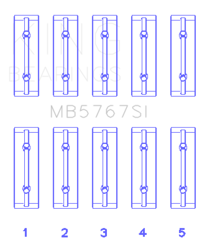 Picture of King Engine Bearings KING Main Bearings - MB5767SI